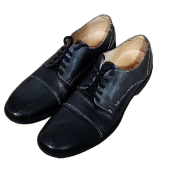 Bed Stu Genoa F460020 Men\'s Leather Oxfords & Lace Ups Cap Toe Shoes, Black, 10 main image 9